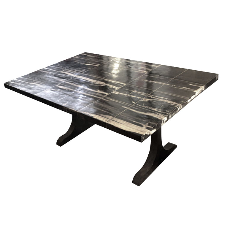 top in legno pietrificato